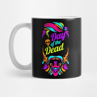 Hipster Bearded Man Beard Logo Day Of The Dead Mug